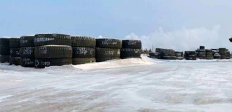 Kal Tire Recycles Mining Tyres