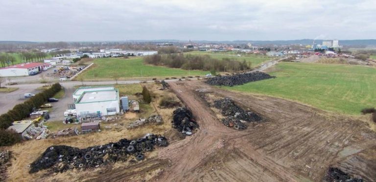 Solar Company Clears Tyre Dump