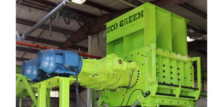 ECO Green Equipment Announces New Two­shaft Tyre Shredder