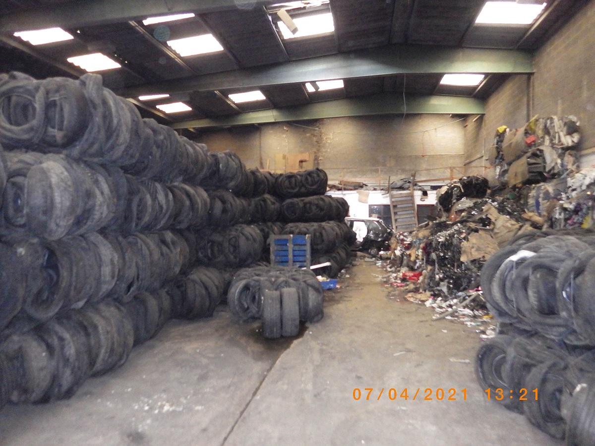 Illegal Tyre Storage