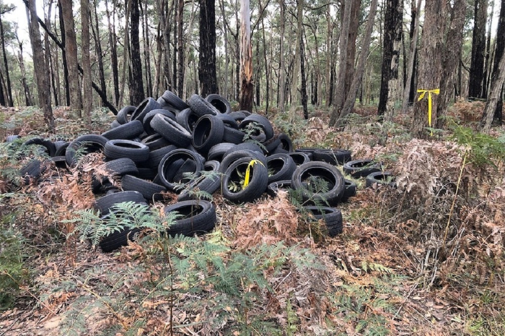 Tyres Dumped in Victoria