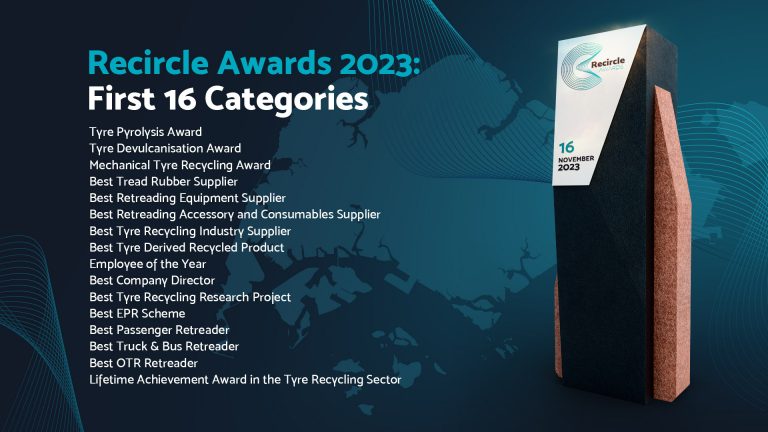 Recircle Awards 2023: First 16 Award Categories Announced at Tyrexpo Asia