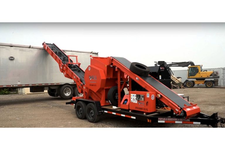 BCA Portable Tyre Recycling Reaches New Heights