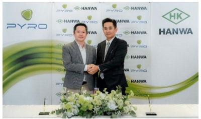 Ourapeepon, CEO of PYRO, Ueno, President of HANWA THAILAND